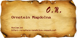 Ornstein Magdolna névjegykártya